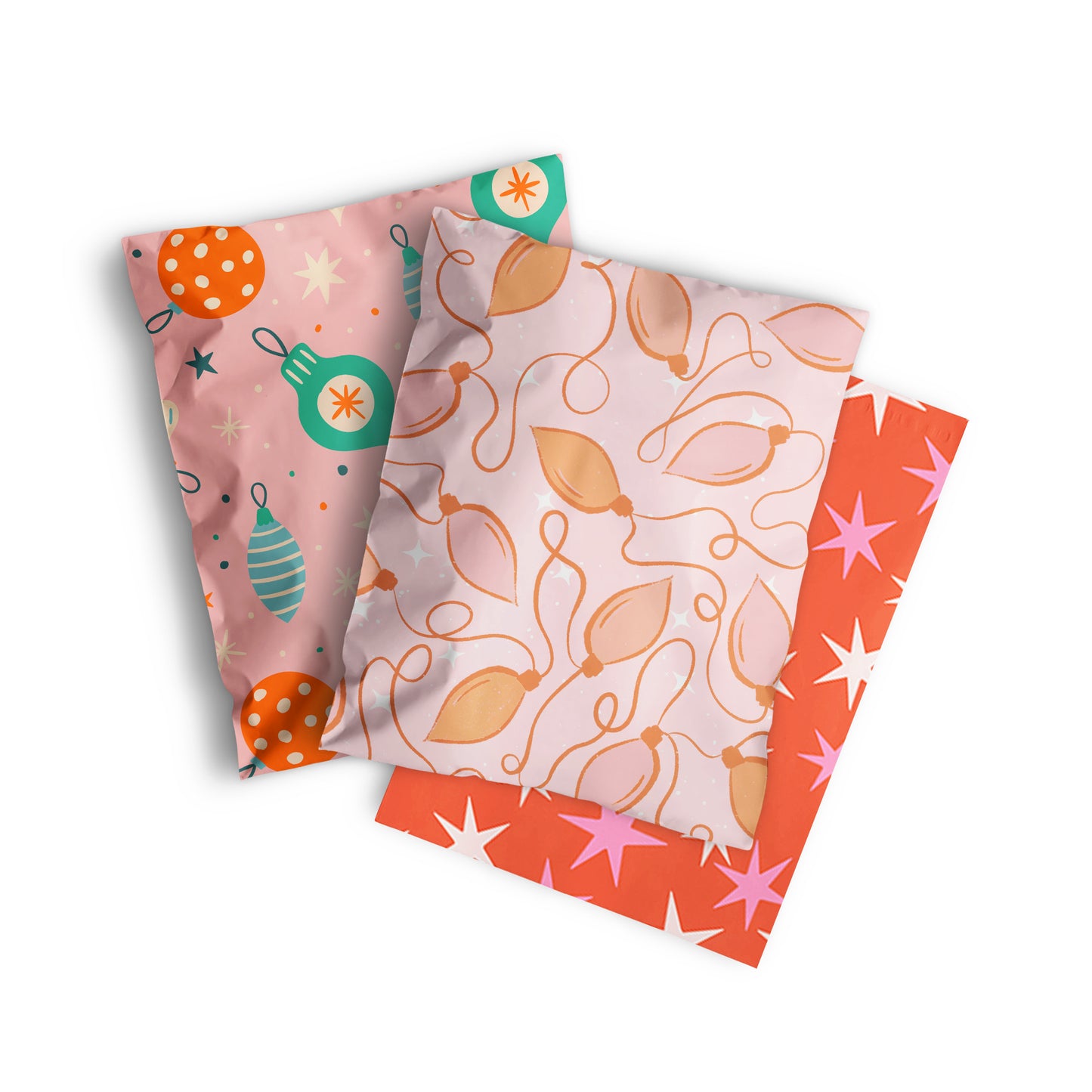 10x13 inch Christmas Poly Mailers Limited Multi Pack
