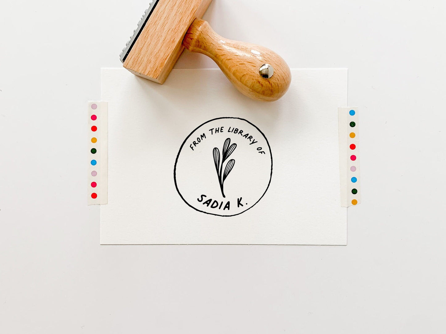 Customized Book Stamp, From The Library Of Rubber Stamp, Floral Ex Libris, Gifts for Bookworms, Book Lover Gifts, Bookstagrammer Stamp