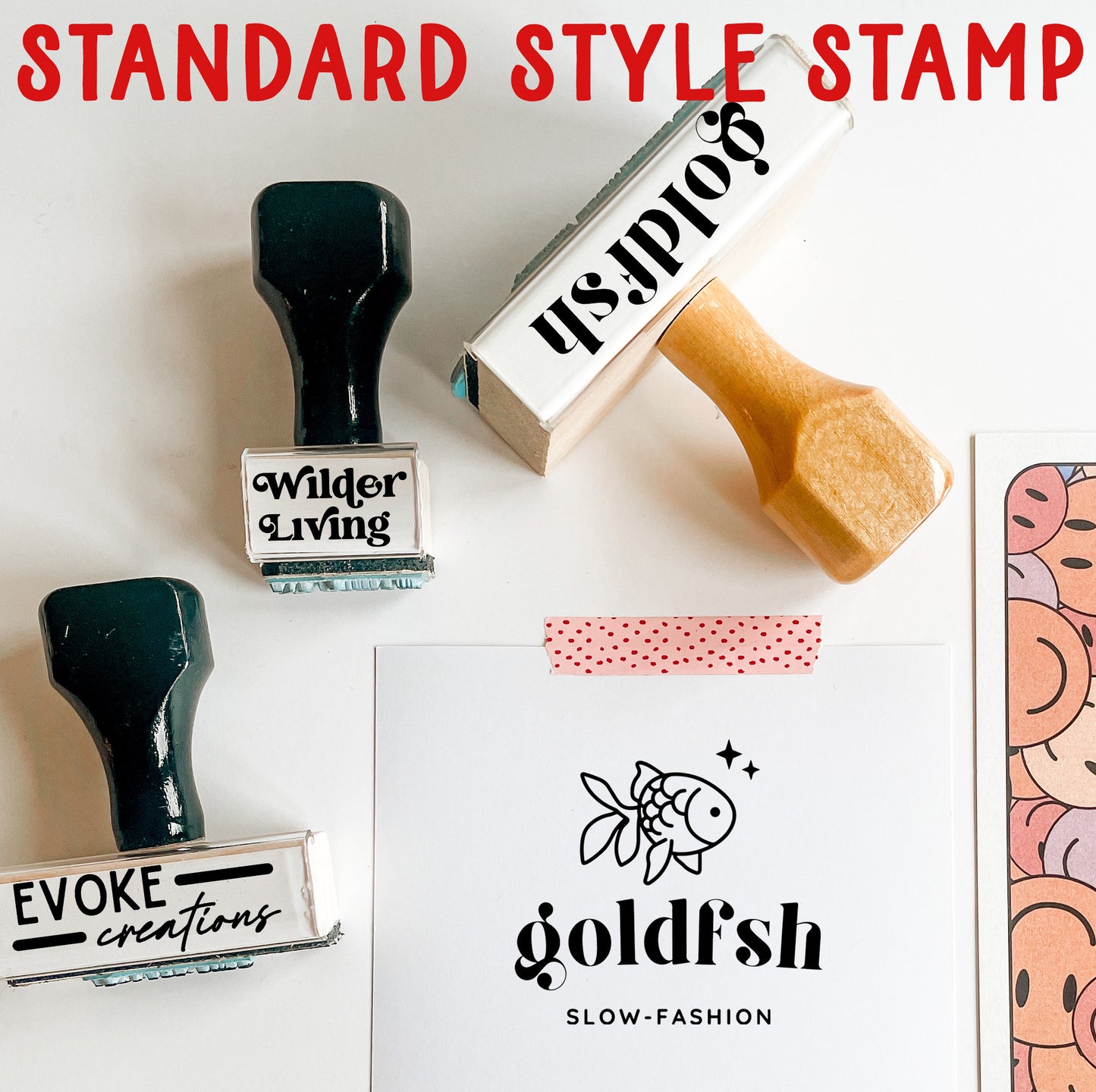 Custom Dragon Library Stamp