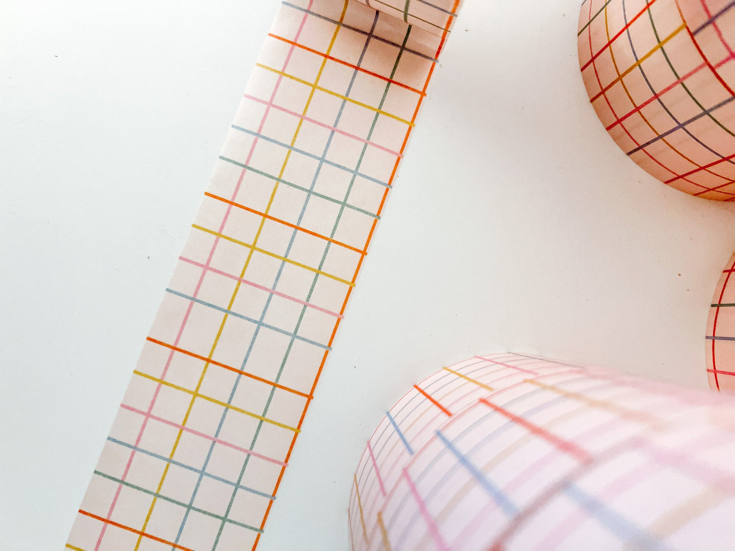 Pink Plaid Shipping Tape, Printed Shipping Package Tape, Pretty Packaging, 2" Inch Tape, Christmas Gift Wrapping Tape, Water Activated