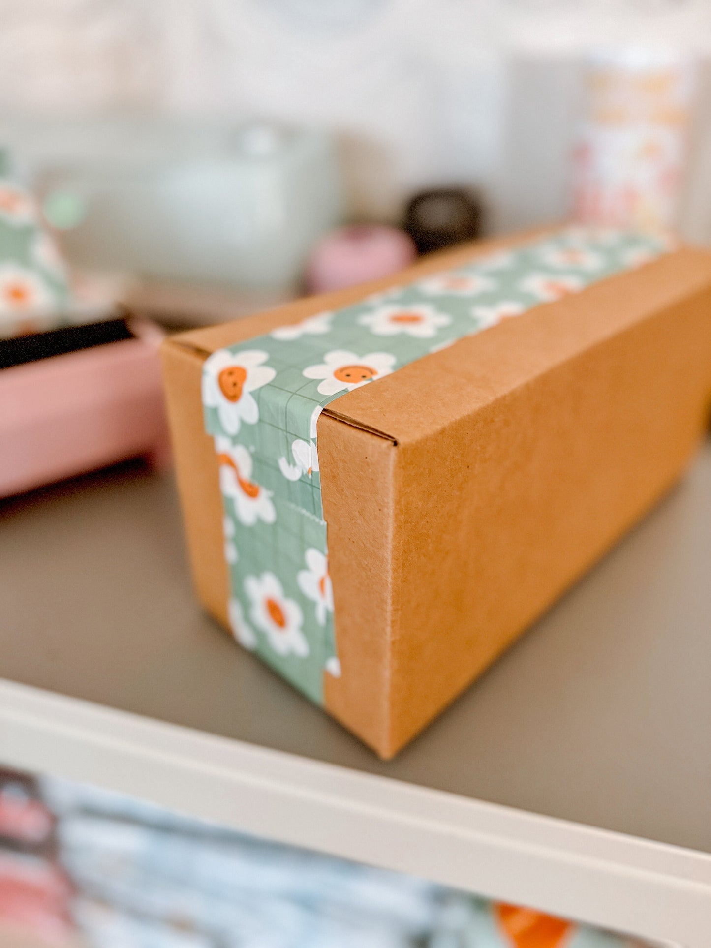 Smiley Face Packing Tape, Seller Supplies, Shipping Supplies, Shipping Tape For Packages, 2" Inch Tape, Water Activated Tape