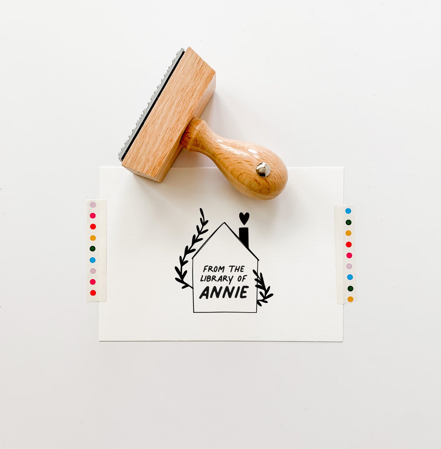 Custom Library Stamp - From The Library Of