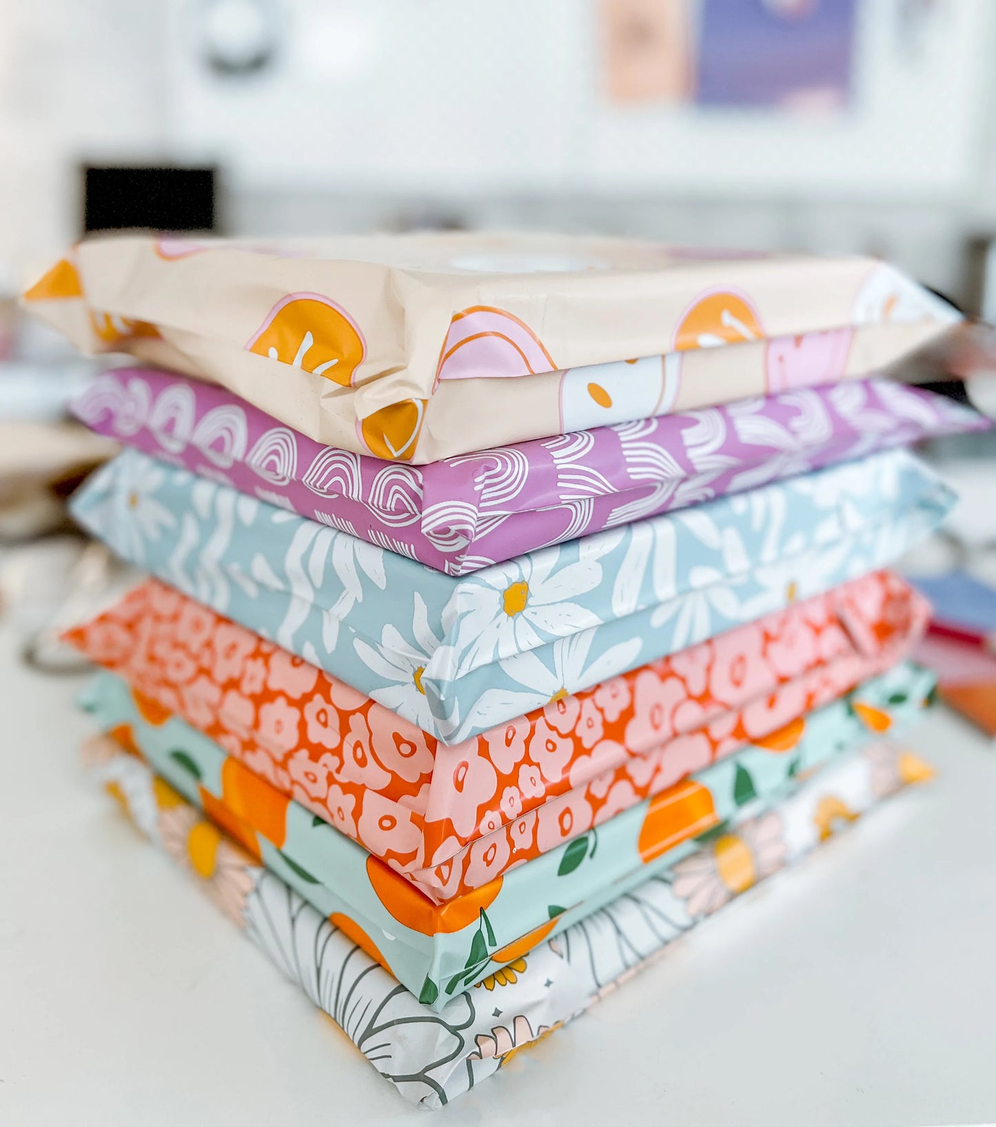 Smiley Face Boho Poly Mailer