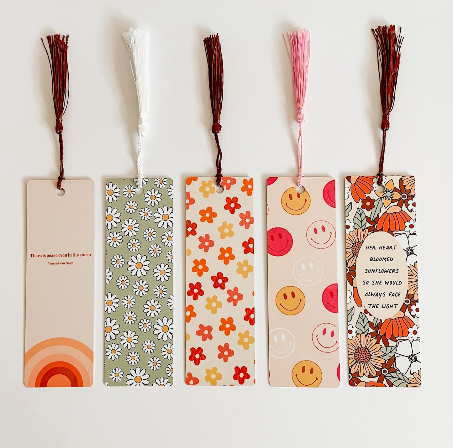 Trippy Hippy Floral Bookmark