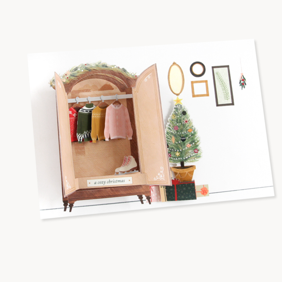 Christmas Armoire Pop Up Card
