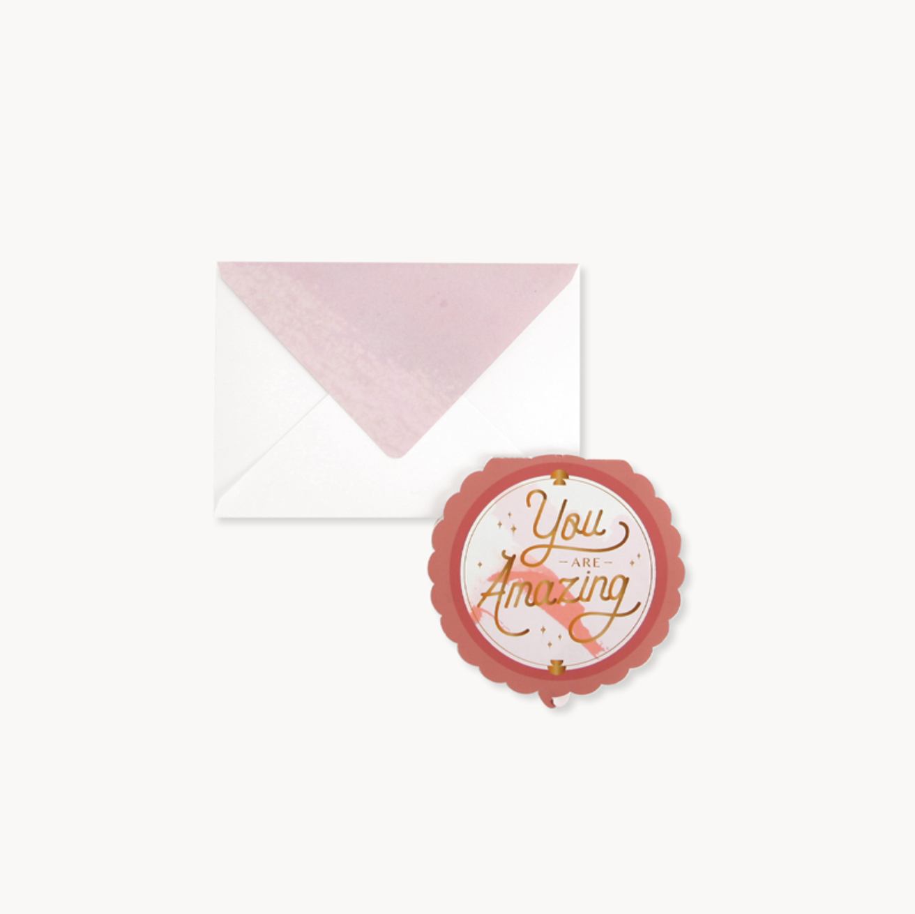 You Are Awesome Compact Mirror Pop Up Card
