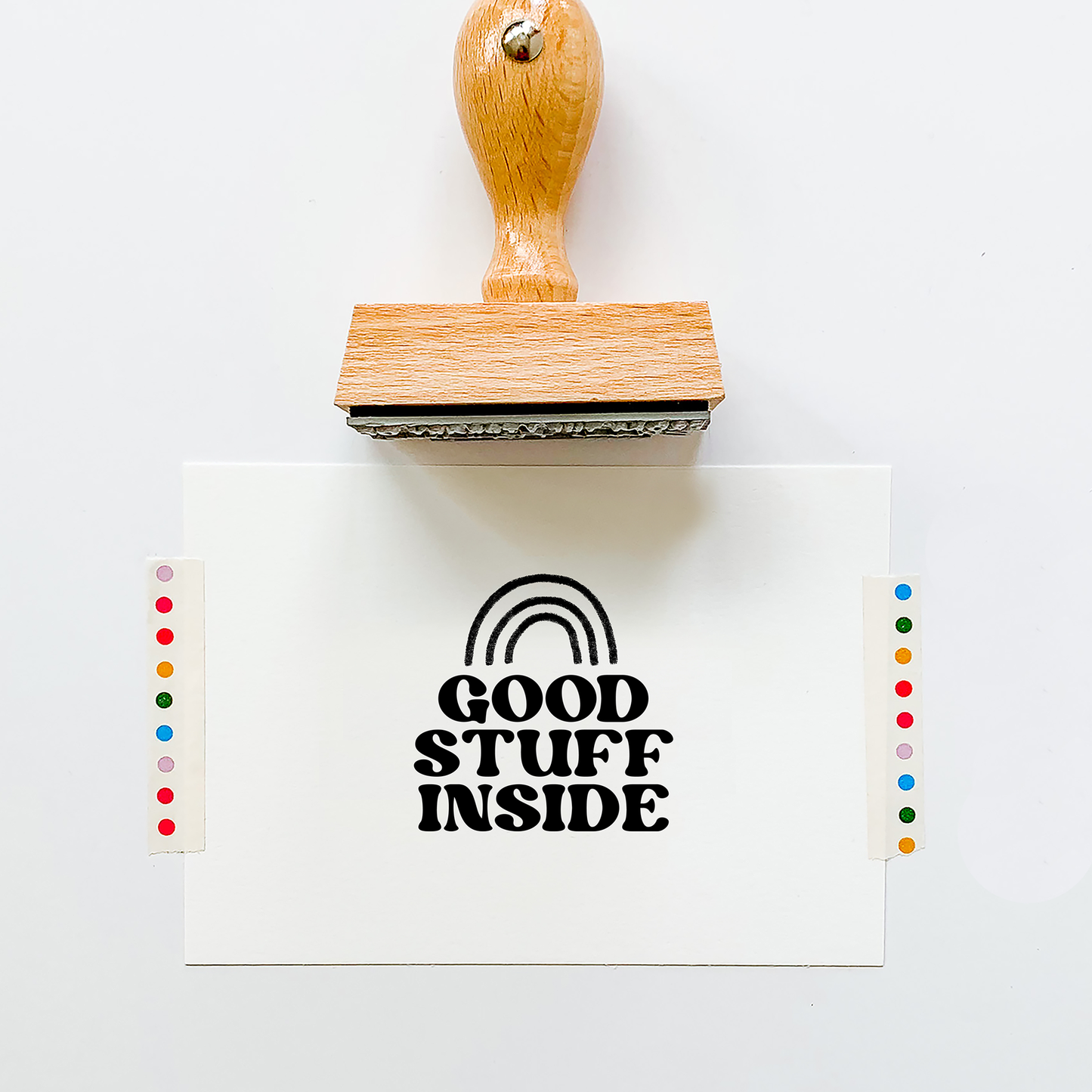 Good Stuff Inside Groovy Boho Font Stamp
