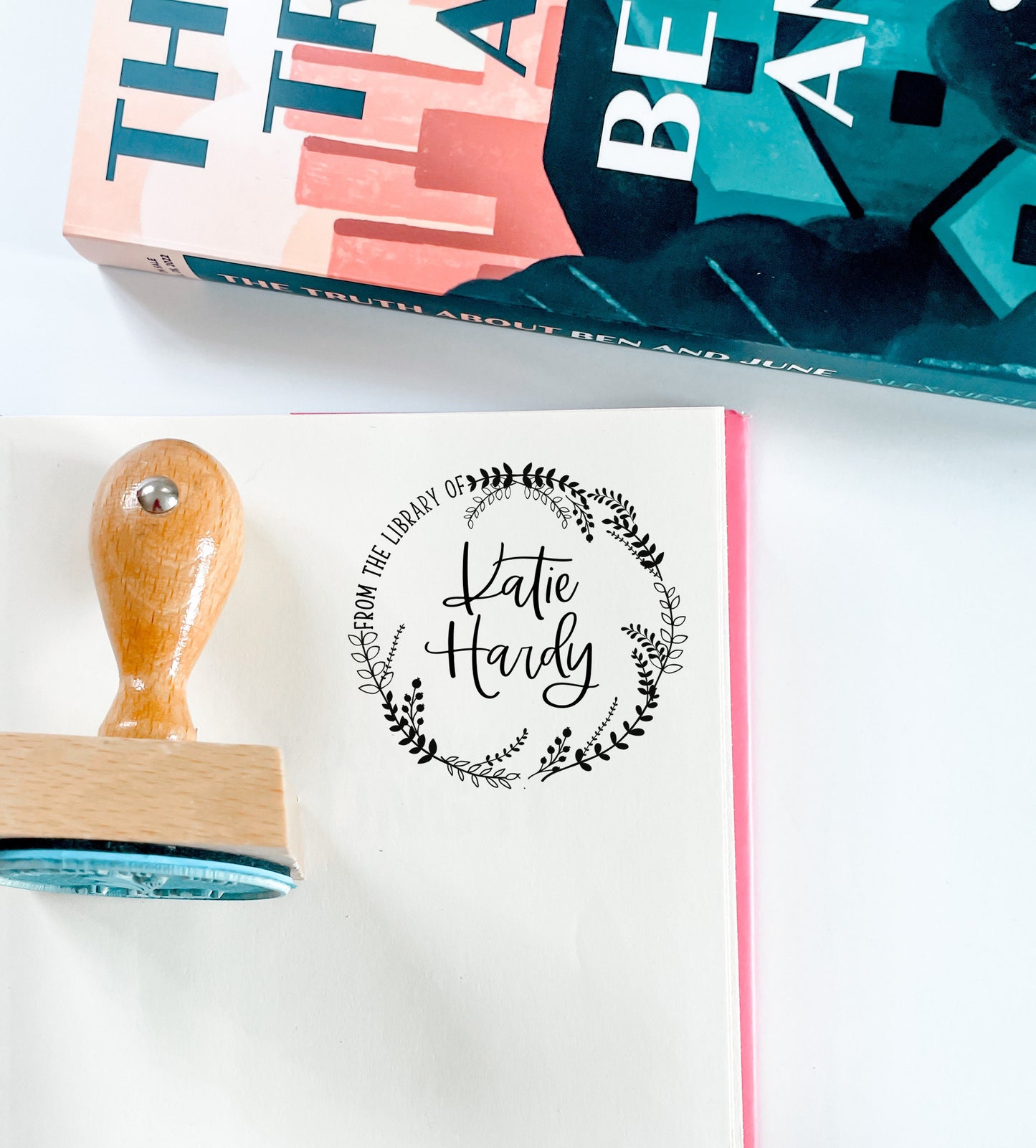Custom Book Stamp - From The Library Of