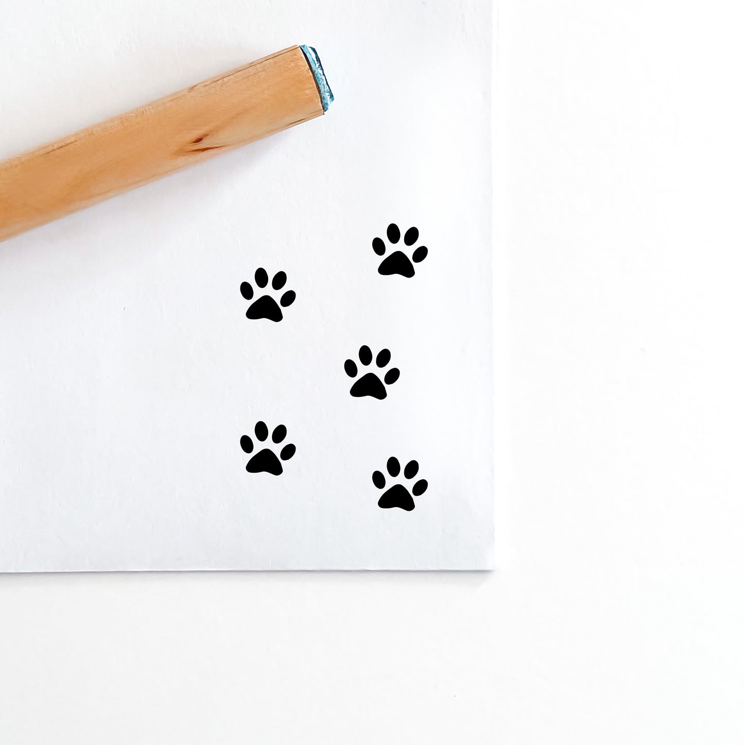 Mini Peg Rubber Stamp - Paw