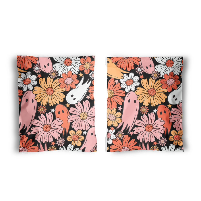 Halloween Floral Ghosties Poly Mailers - 10x13 inches