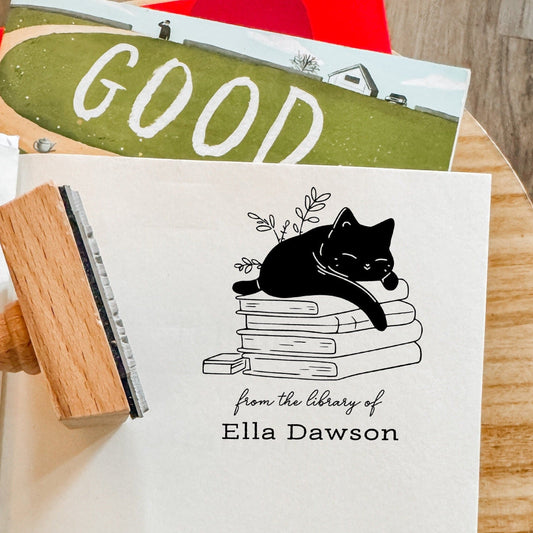 Custom Cat Library Stamp