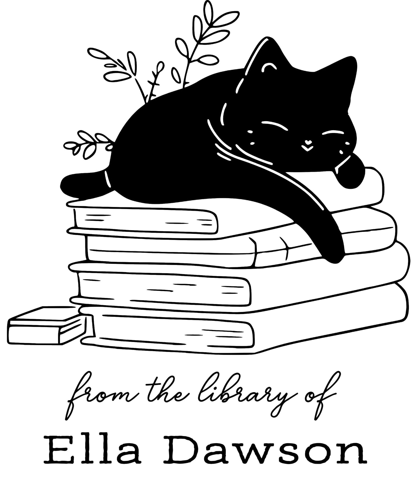 Custom Cat Library Stamp