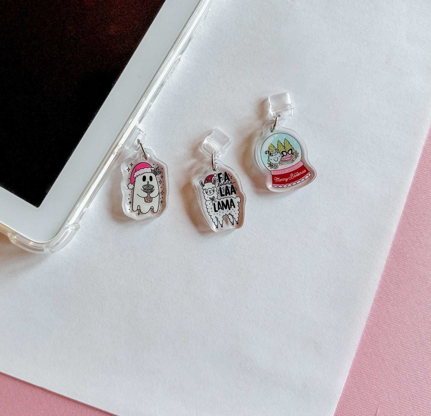 Kindle Charm,  Acrylic Phone Charm, Tablet Charms, Book Merch, Kindle Accessories, Phone Accessories, Dust Plug Charms for Devices