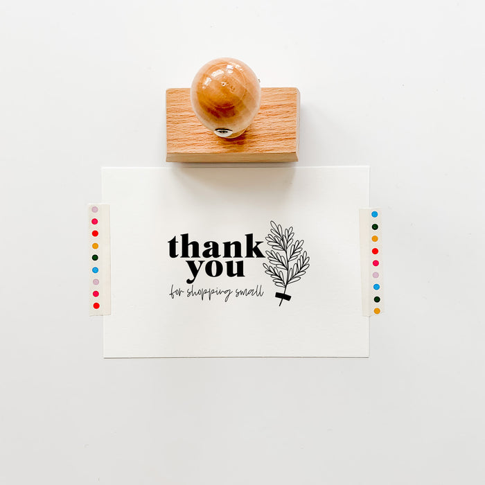 Thank You For Shopping Small Stamp