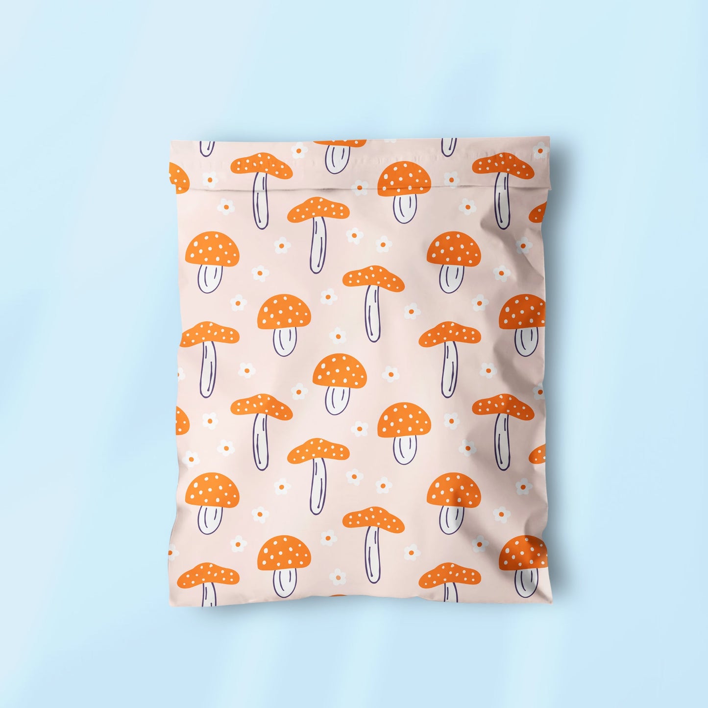 6x9 inch Retro Mushrooms Summer/Fall Poly Mailer