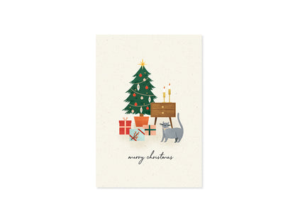 Cozy Dwelling Pop Up Christmas Holidays Card