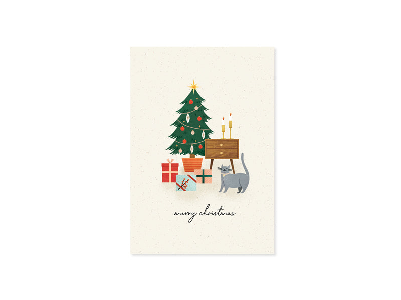 Cozy Dwelling Pop Up Christmas Holidays Card