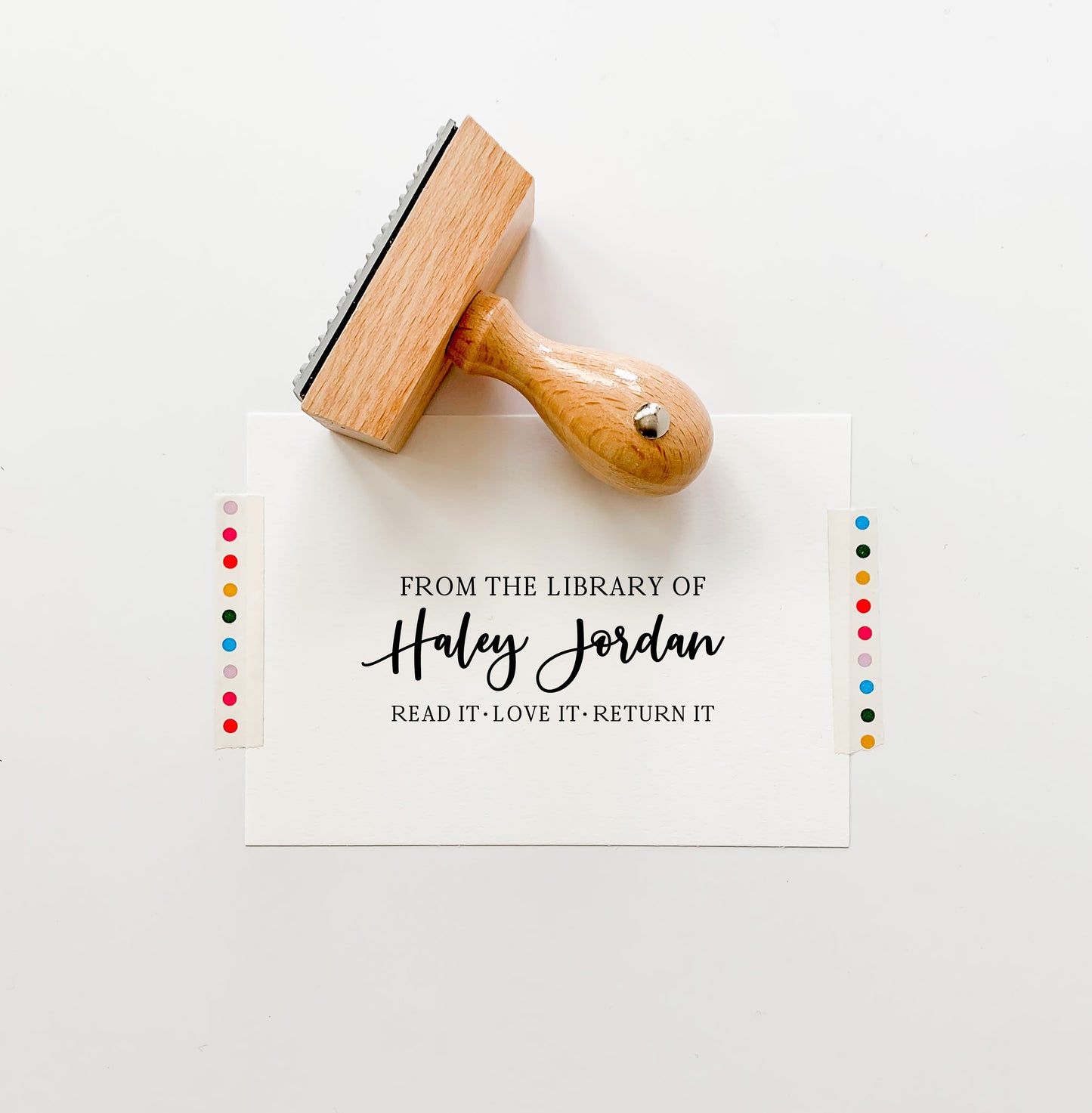 Custom Library Stamp - From The Library Of