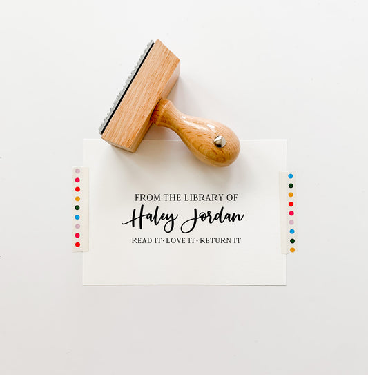 Custom Library Stamp - From The Library Of