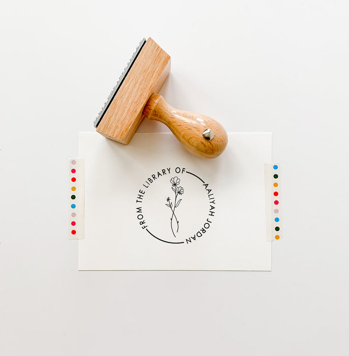 Custom Library Stamp - From The Library Of