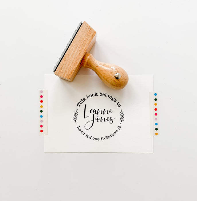 Custom Library Stamp - This Book Belongs To