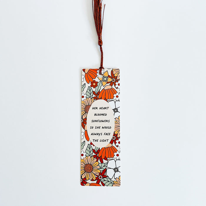Trippy Hippy Floral Bookmark