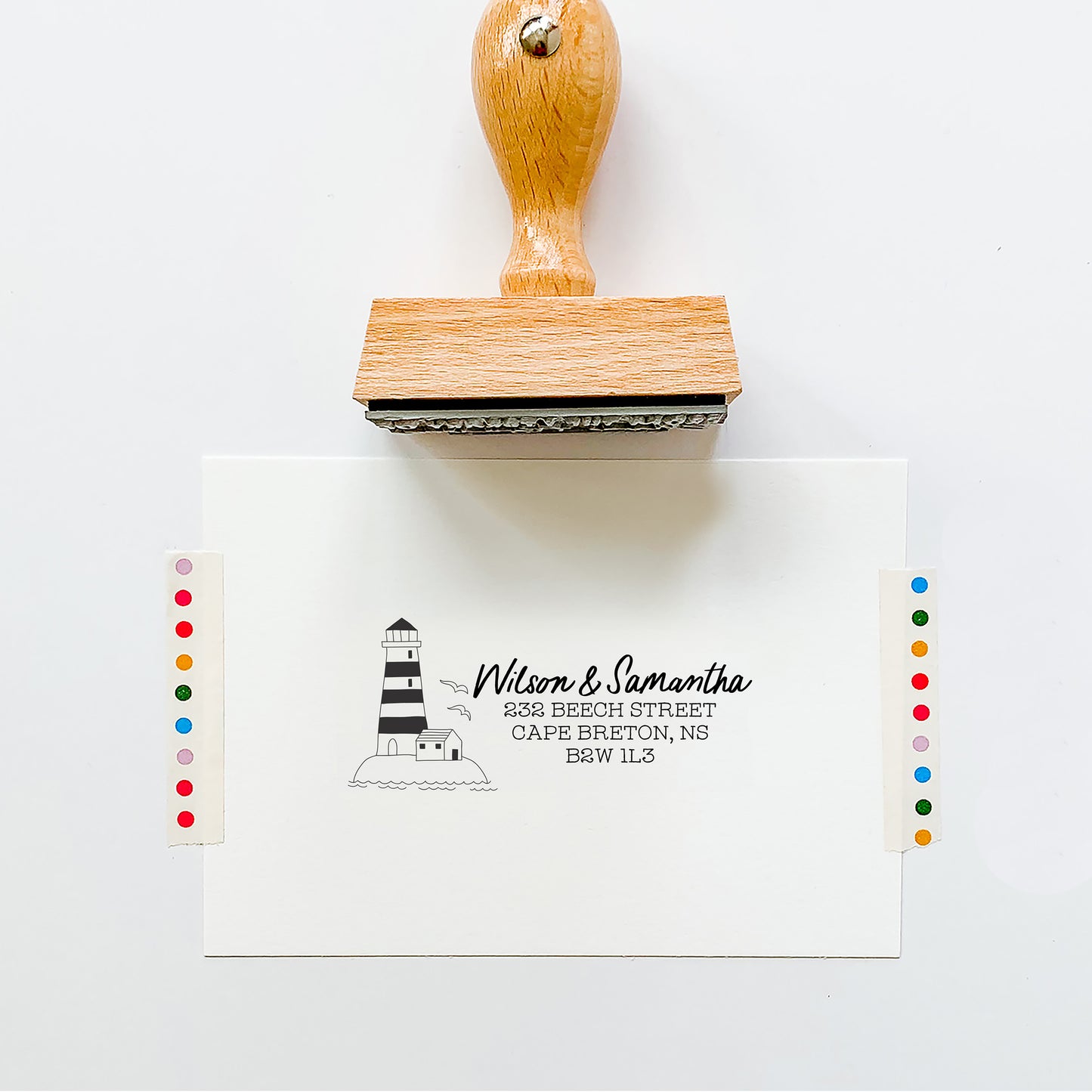 Seascape Return Address Stamp