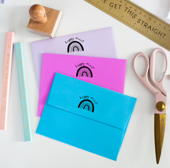 Happy Mail Rainbow Stamp