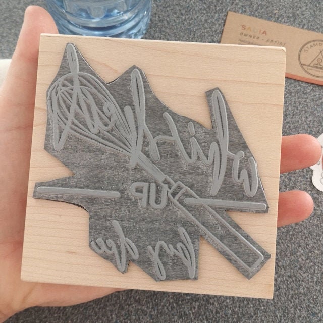 Custom Logo Rubber Stamp Made From Your Design or Artwork