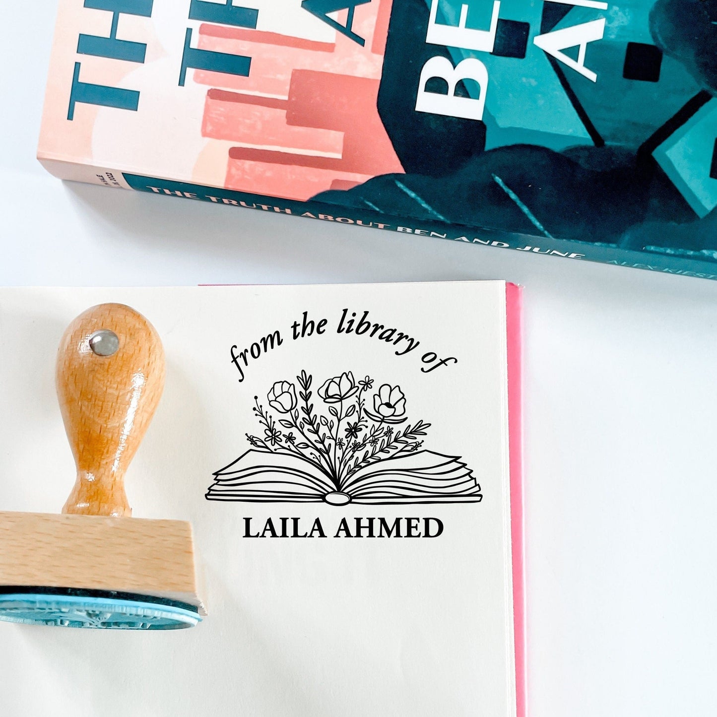 Custom Book Stamp - From The Library Of