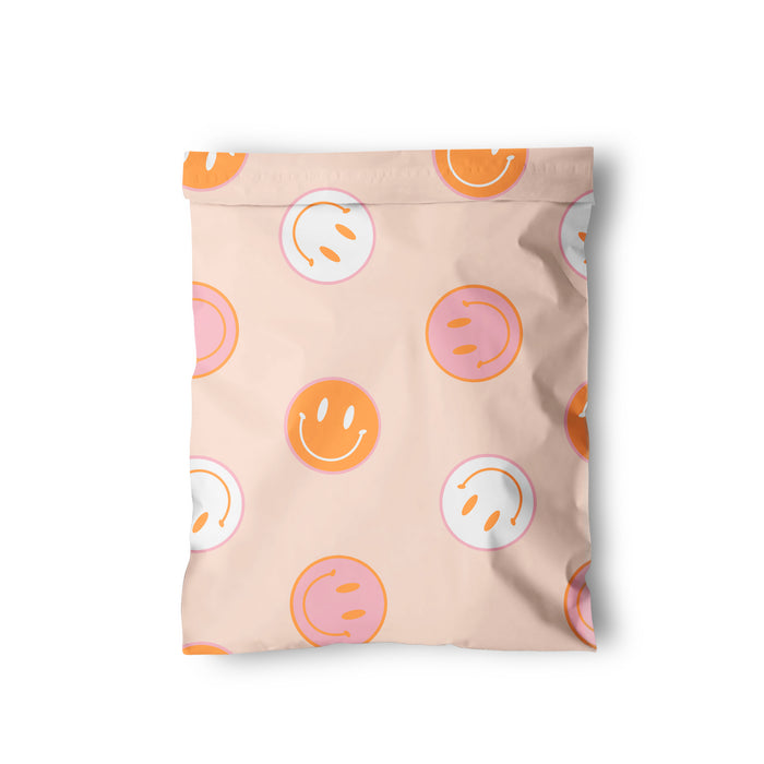 Smiley Face Boho Poly Mailer